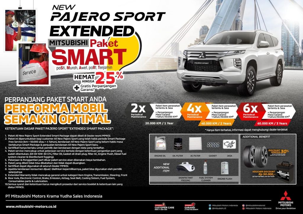 EXTENDED MITSUBISHI PAKET SMART NEW PAJERO SPORT