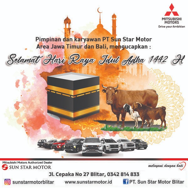 PT. SUN STAR MOTOR BLITAR MENGUCAPKAN SELAMAT HARI RAYA IDUL ADHA 1442 H