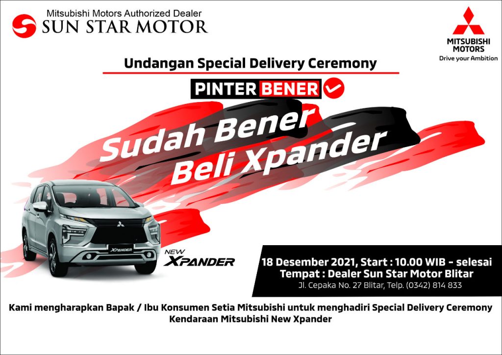 SPECIAL DELIVERY CEREMONY, SUDAH BENER BELI XPANDER