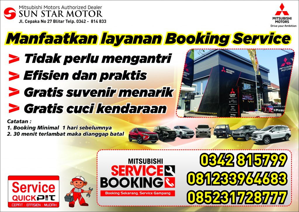 MAU SERVICE?? TAPI TAKUT ANTRI?? YAA BOOKING SERVICE AJA..