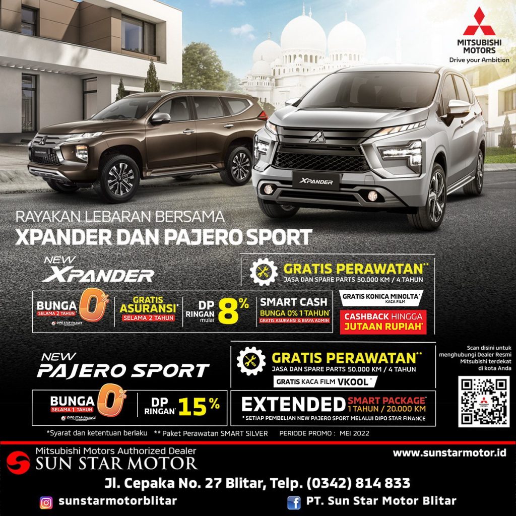 BANYAK PROMO BELI XPANDER DAN PAJERO SPORT DI PT. SUN STAR MOTOR BLITAR