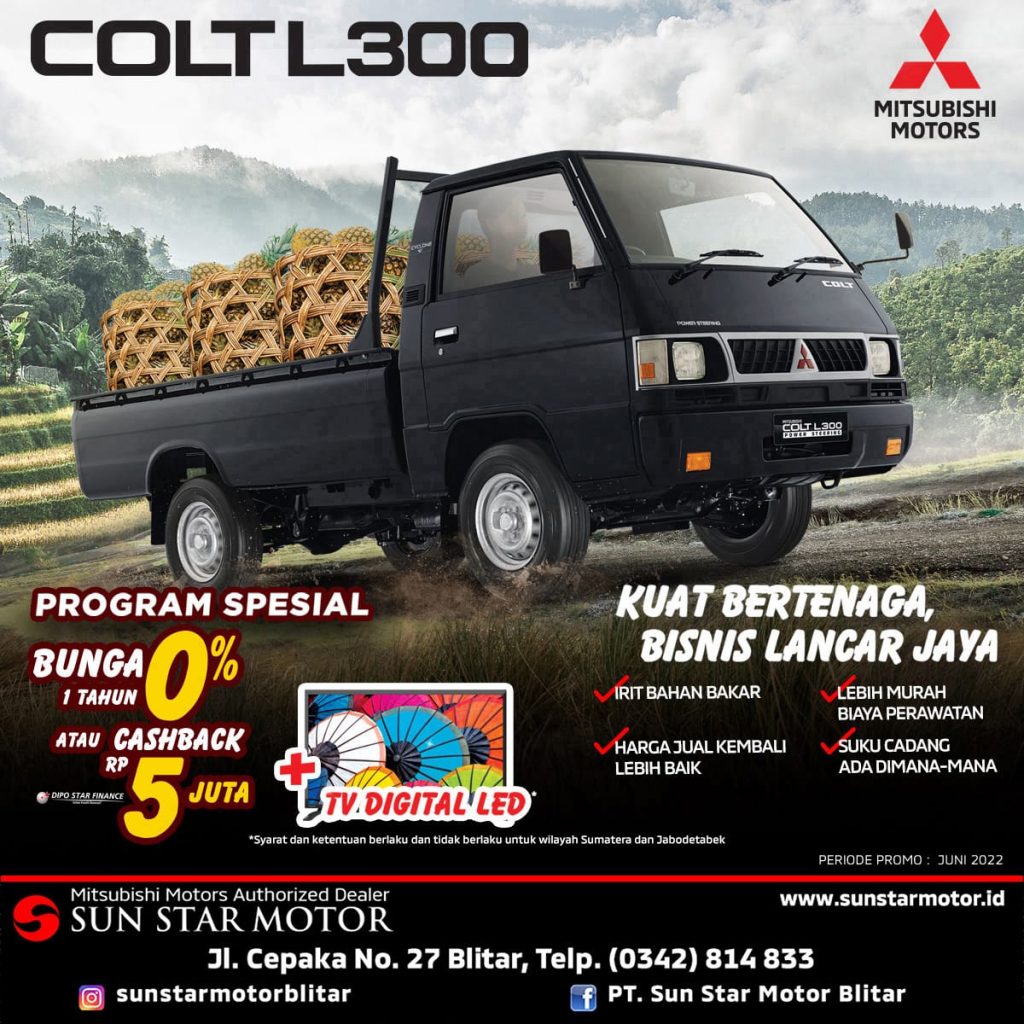 BELI L300 DI PT. SUN STAR MOTOR BLITAR DAPAT LED TV