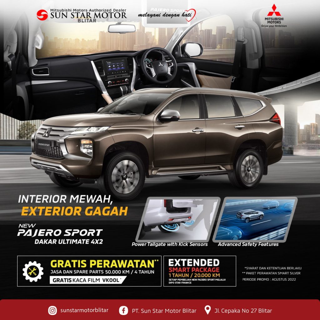 READY STOCK NEW PAJERO SPORT, NEW XPANDER, NEW XPANDER CROSS DI DEALER MITSUBISHI PT. SUN STAR MOTOR BLITAR