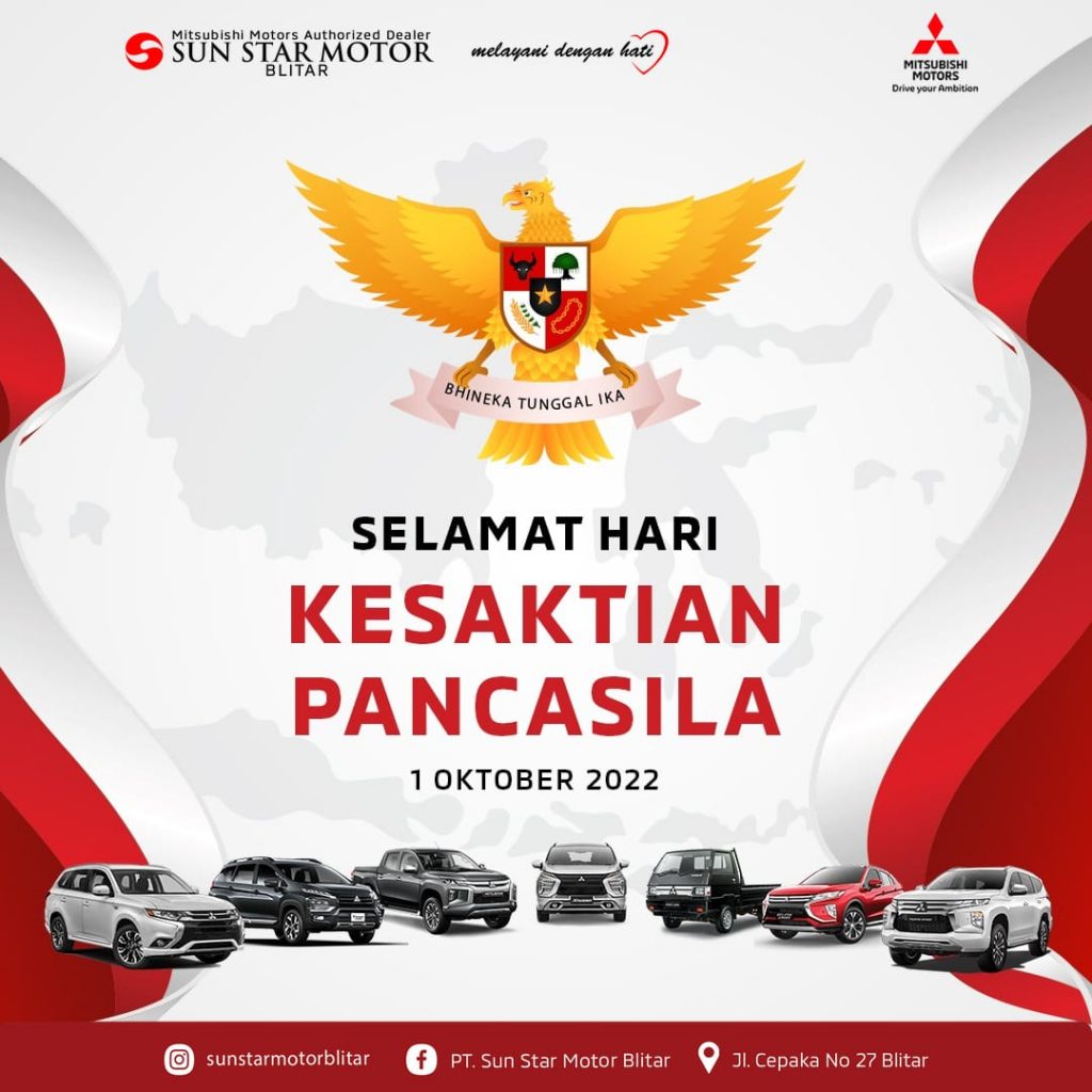 SELAMAT HARI KESAKTIAN PANCASILA 1 OKTOBER 2022