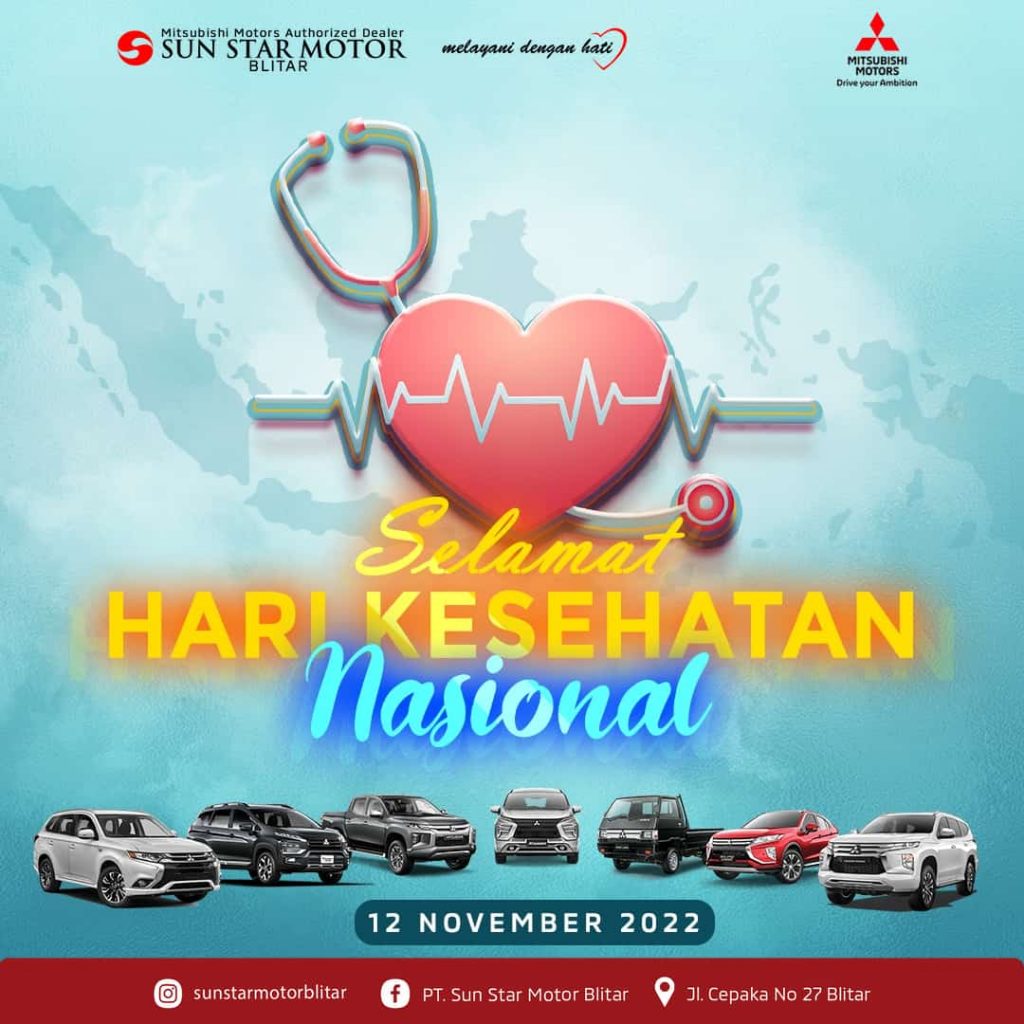 Selamat Hari Kesehatan Nasional 12 November 2022 Pt Sun Star Motor Blitar 7621