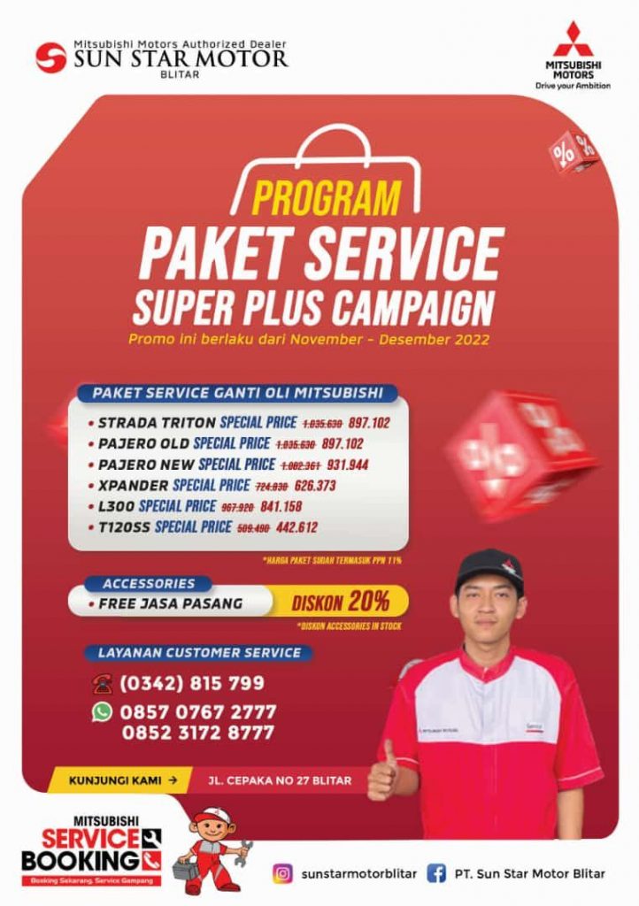 PAKET SERVICE SUPER PLUS CAMPAIGN PT. SUN STAR MOTOR BLITAR