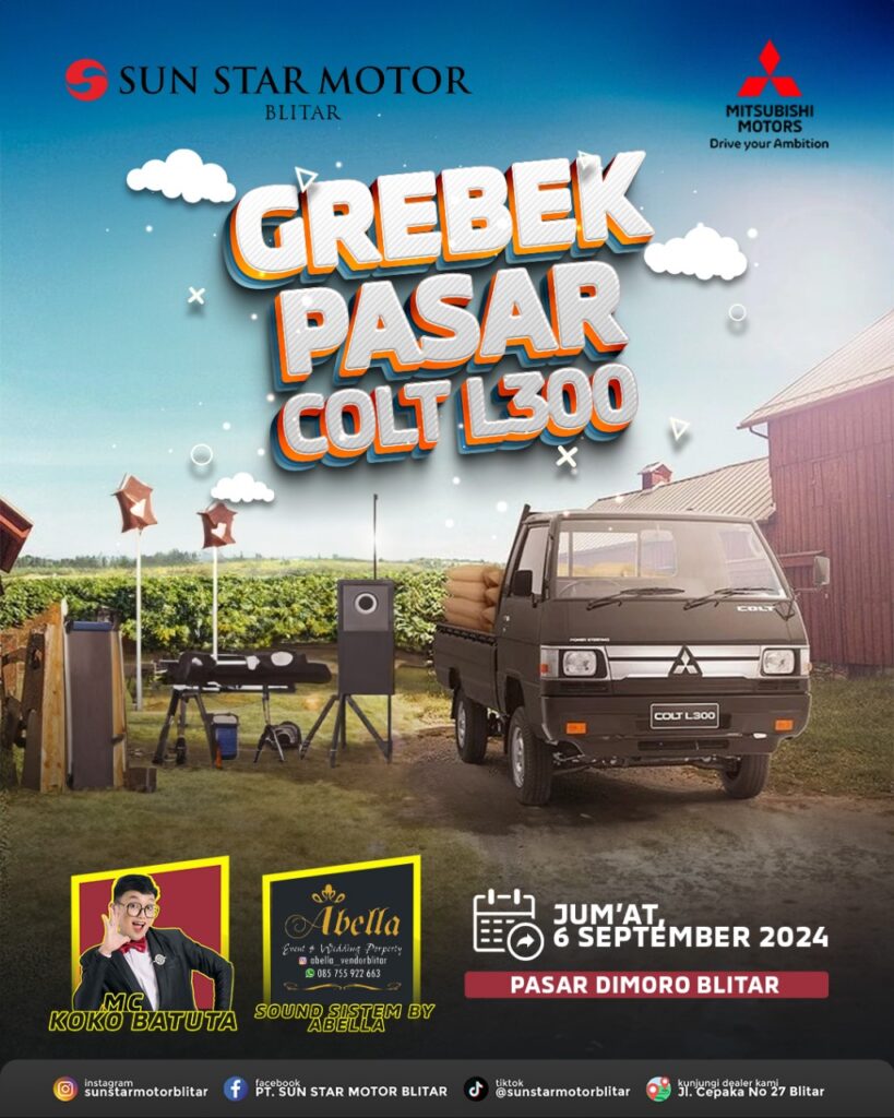 EVENT GREBEG PASAR MITSUBISHI L300 DI PASAR DIMORO BLITAR