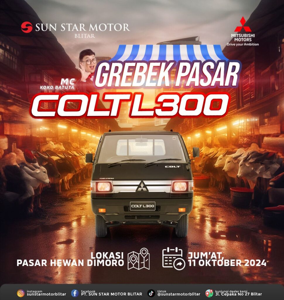 EVENT GREBEG PASAR MITSUBISHI L 300 DI PASAR DIMORO BLITAR