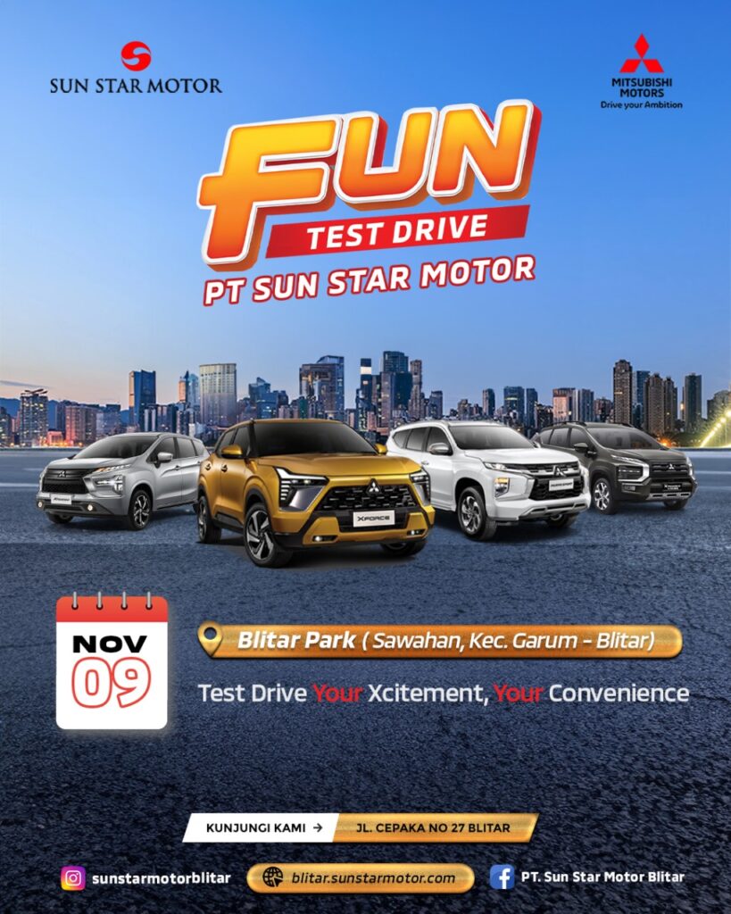 EVENT TEST DRIVE MITSUBISHI PAJERO SPORT, XPANDER CROSS DAN XPANDER