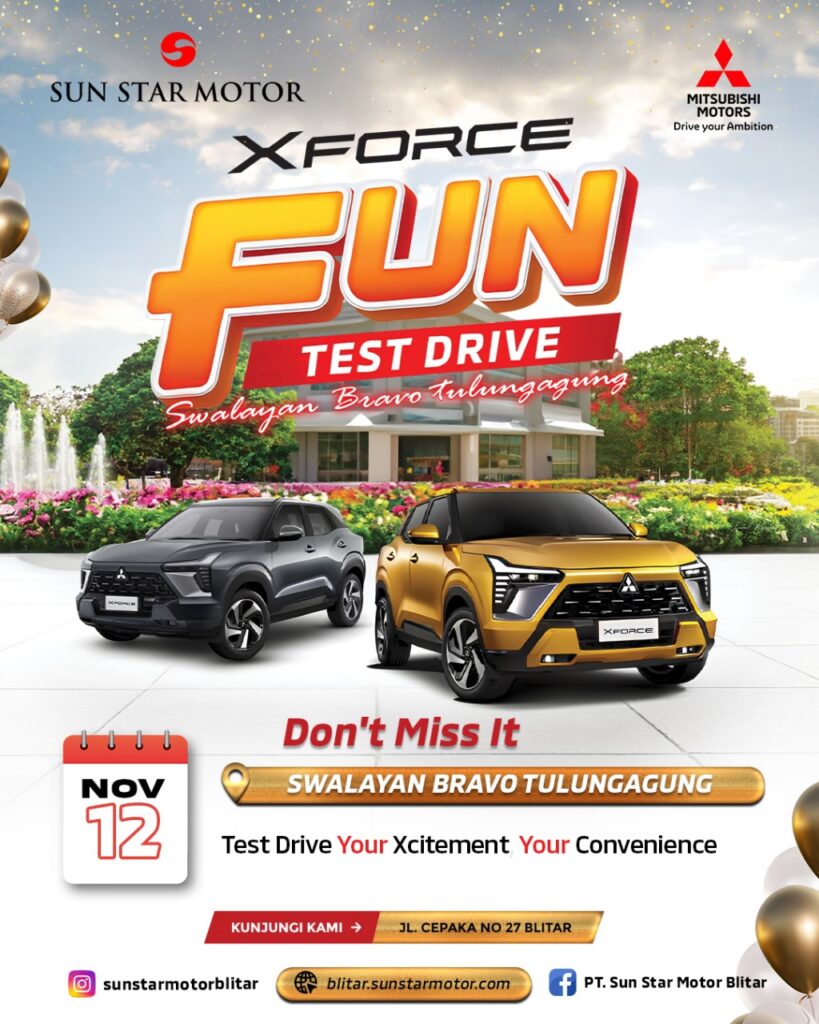 EVENT TEST DRIVE MITSUBISHI XFORCE DI SWALAYAN BRAVO TULUNGAGUNG