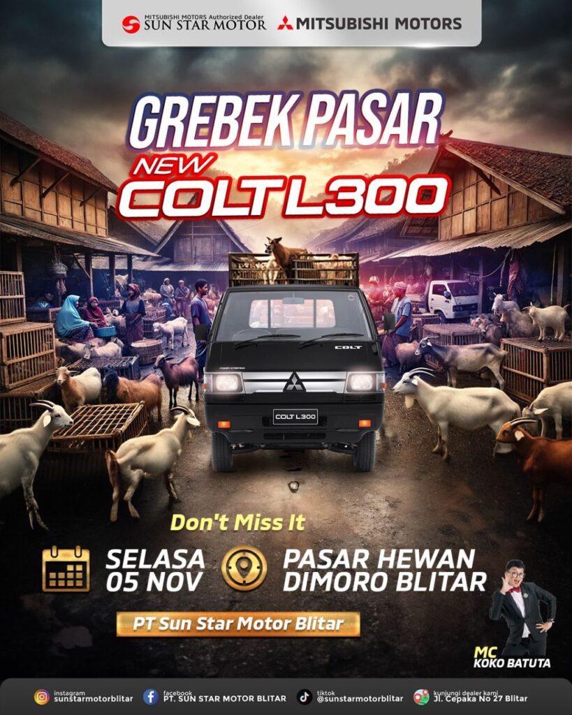 EVENT GREBEG PASAR MITSUBISHHI L 300 DI PASAR HEWAN DIMORO BLITAR