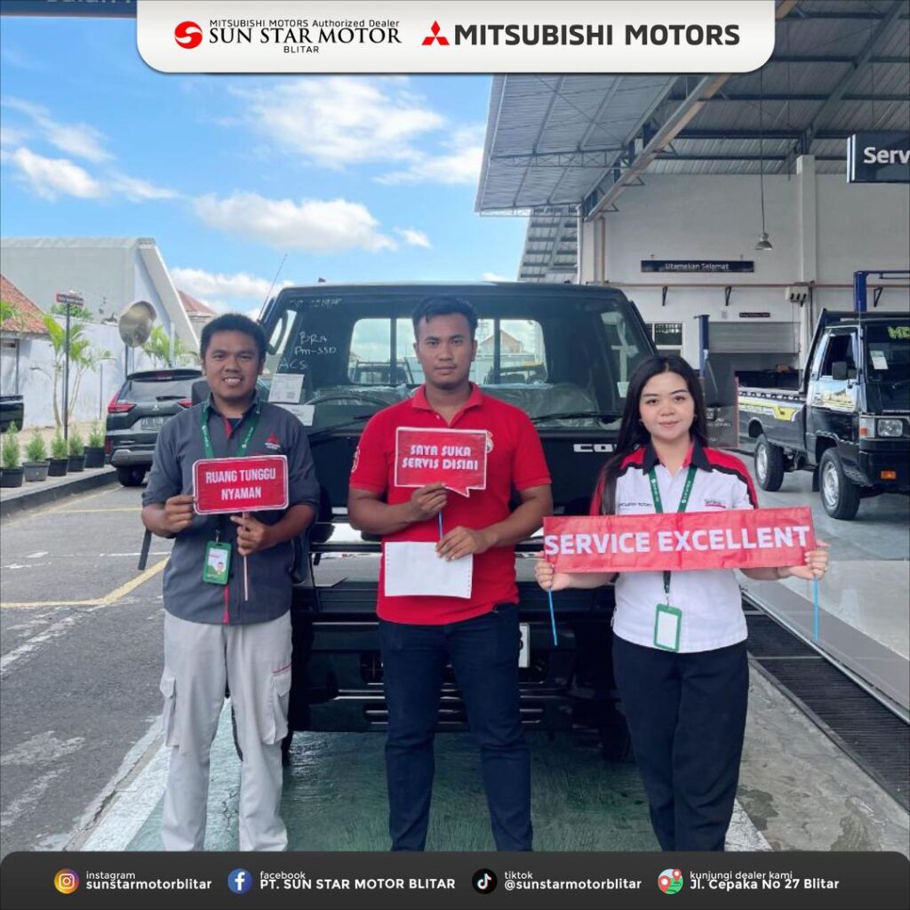 SERAH TERIMA KENDARAAN SETELAH SERVICE MITSUBISHI