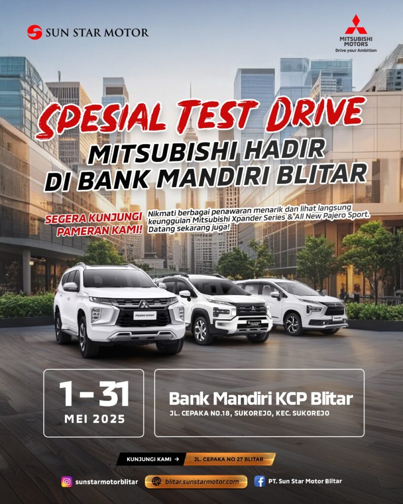 SPECIAL EVENT TEST DRIVE MITSUBISHI DI BANK MANDIRI BLITAR