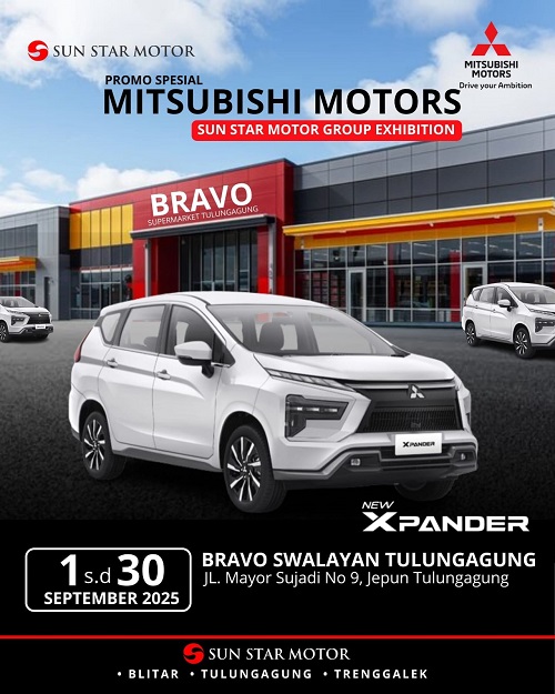 PAMERAN MITSUBISHI XPANDER DI SWALAYAN BRAVO TULUNGAGUNG