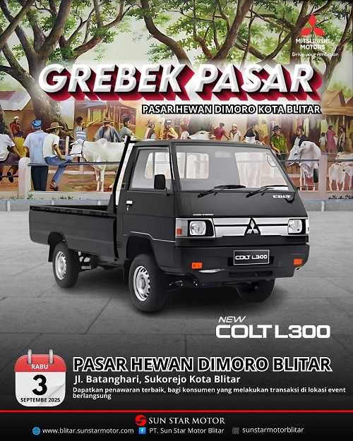 GREBEG PASAR MITSUBISHI L 300 DI PASAR DIMORO BLITAR