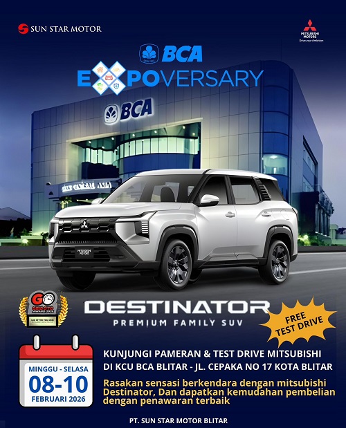 EVENT TEST DRIVE MITSUBISHI DESTINATOR DI BANK BCA BLITAR
