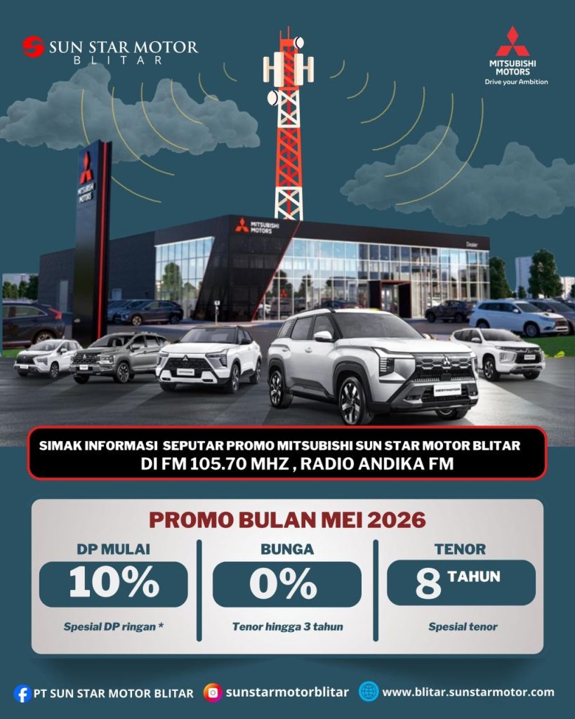 PROMO MITSUBISHI DI RADIO ANDIKA KEDIRI BULAN MEI 2026