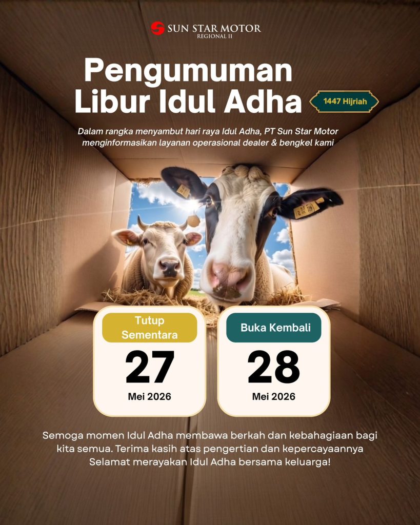 pENGUMUMAN LIBUR IDUL ADHA PT SUN STAR MOTOR BLITAR
