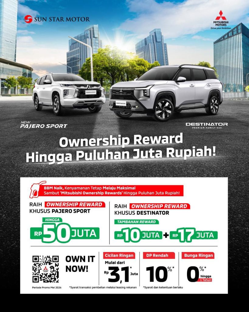 PROMO HINGGA JUTAAN RUPIAH MITSUBISHI PT SUN STAR MOTOR BLITAR