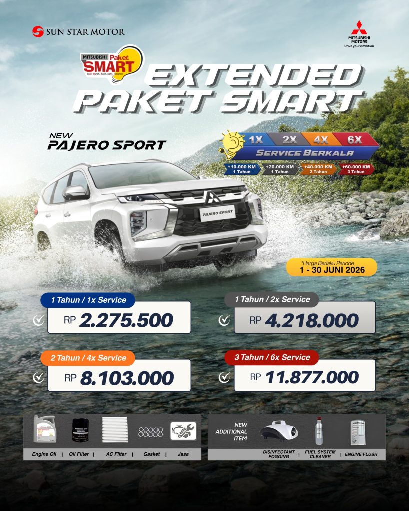 EXTENDED PAKET SMART NEW PAJERO SPORT PT SUN STAR MOTOR BLITAR