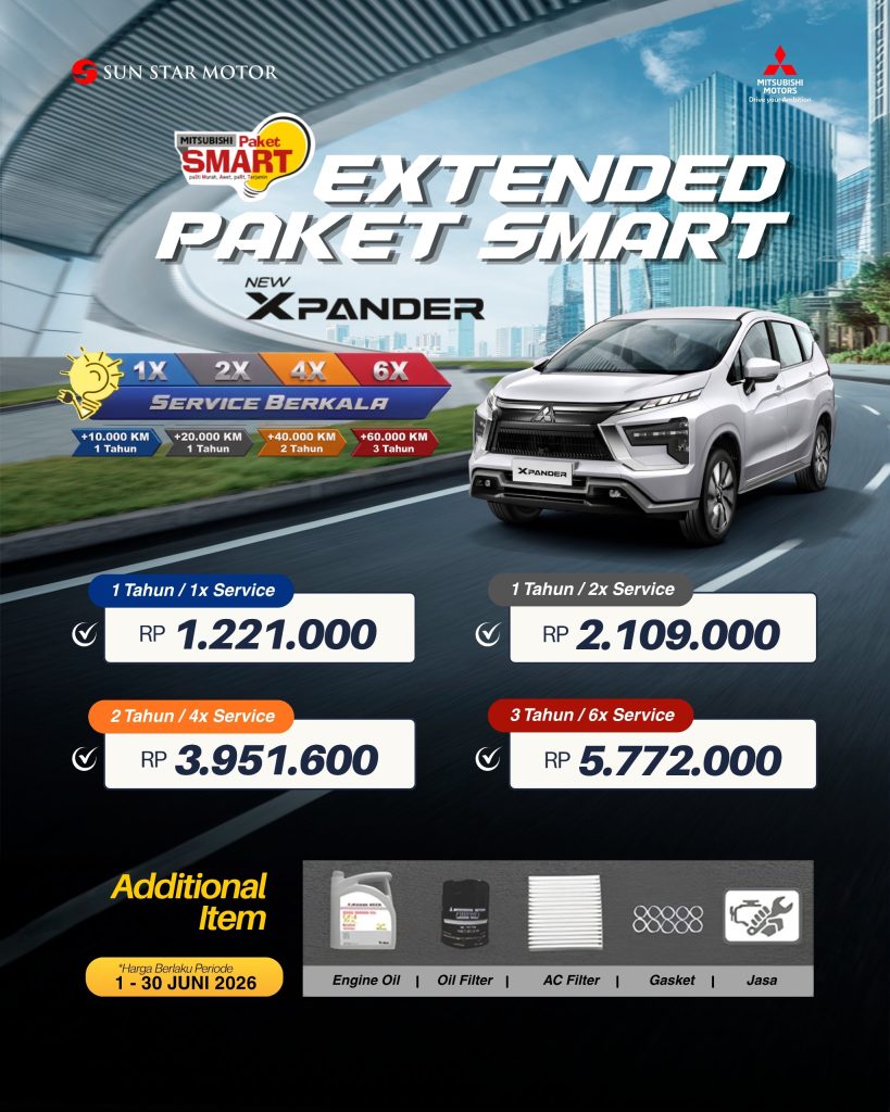EXTENDED PAKET SMART NEW XPANDER PT SUN STAR MOTOR BLITAR