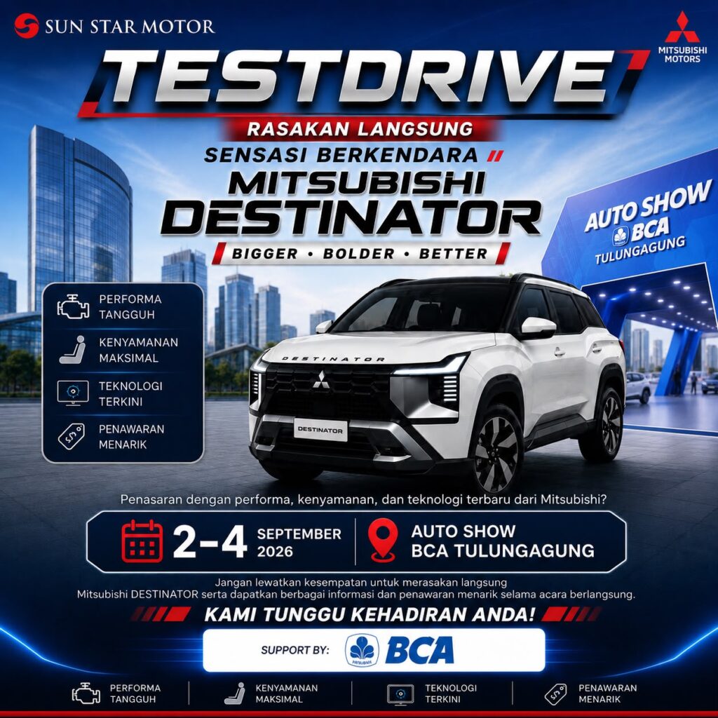 eVENT TEST DRIVE MITSUBISHI DESTINATOR DI BANK BCA TULUNGAGUNG