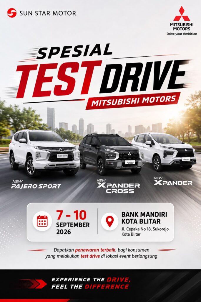 EVENT TEST DRIVE MITSUBISHI DI BANK MANDIRI BLITAR
