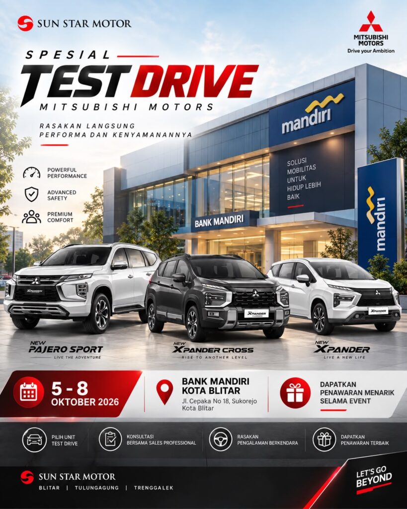 EVENT TEST DRIVE MITSUBISHI DI BANK MANDIRI BLITAR